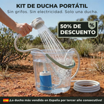 Bomba de Agua Portátil : Kit con Manguera y Boquillas